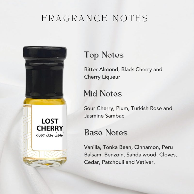 LUXIFY SCENT عطر لوكسي في رائحة الكرز المفقود 100% نقي أصلي عطر حلو فاكهي زهور يدوم طويلاً زيت عطر فاخر خالي من الكحول - Image 2