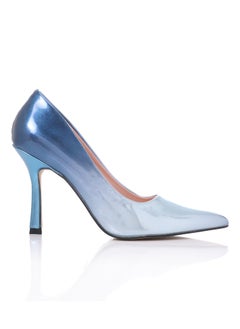 DejaVu Gradient Blue Shades Slip On Pointed Toecap Pumps  - Image 2