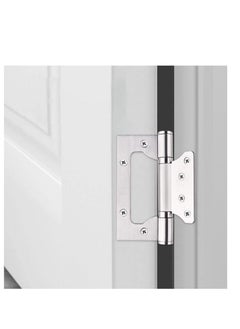 Excefore 4 Pack Non-Mortise Door Hinges, 4 x 3 inch Stainless Steel Interior Door Hinges with Screws, Smooth, and Easy to Install, for Bedroom,  Furniture Hardware (Silver)  - Image 1