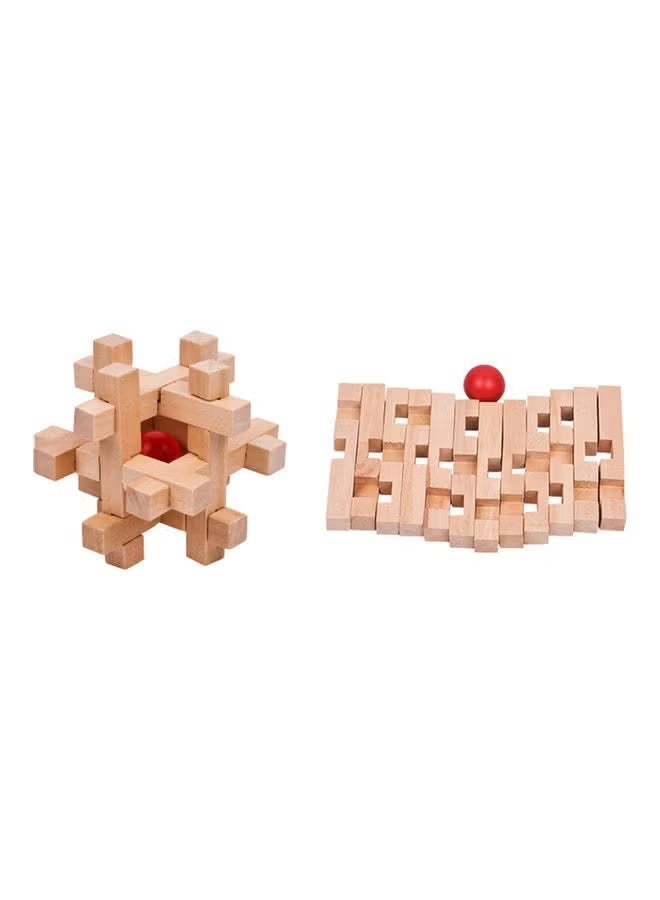 Wooden Kong Ming Luban Lock Brain Teaser – Classic 3D Puzzle for Kids & Adults, Educational Logic Toy - Image 5