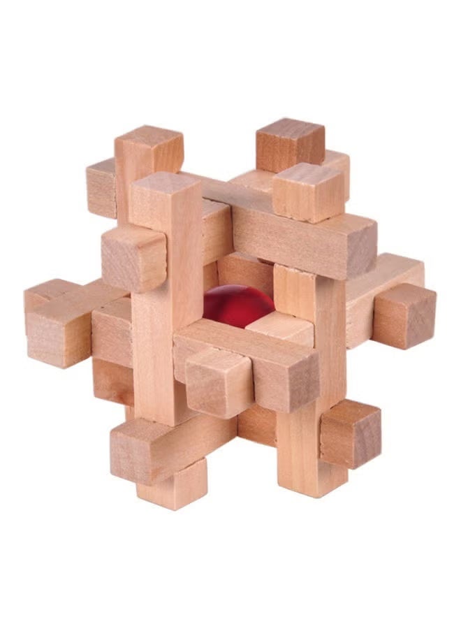 Wooden Kong Ming Luban Lock Brain Teaser – Classic 3D Puzzle for Kids & Adults, Educational Logic Toy - Image 3
