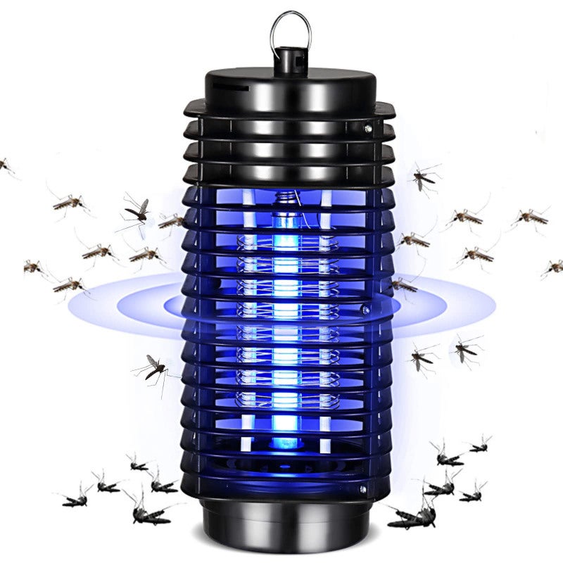 Mosquito Zapper Black Uk Plug Highly Efficient Safe Electric Insect Killer - Easy Clean Bug Trap for Indoor Outdoor Home Bedroom Garden Courtyard - Image 3