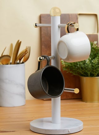 White Marble Effect 6 Cup Mug Tree - pzsku/Z80CDE397DABB771C5DA2Z/45/_/1698968992/faa2319a-e9f1-4a2c-ab4b-4cfa57236675