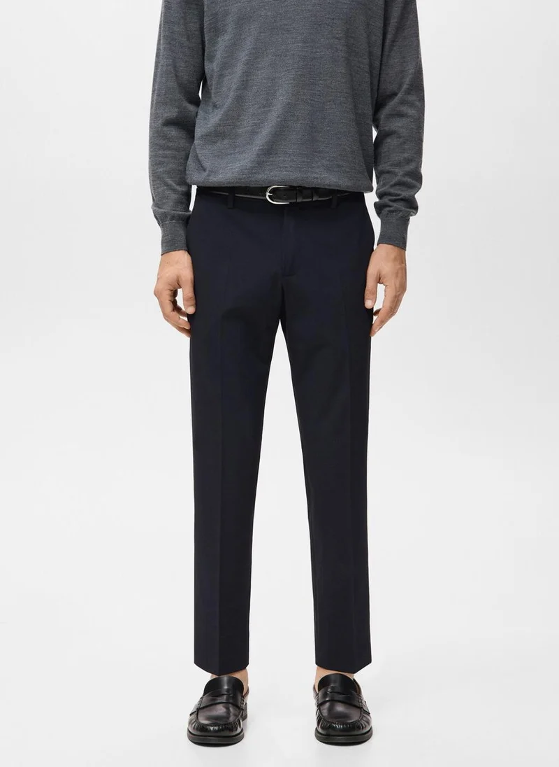 Barna slim-fit twill chino trousers