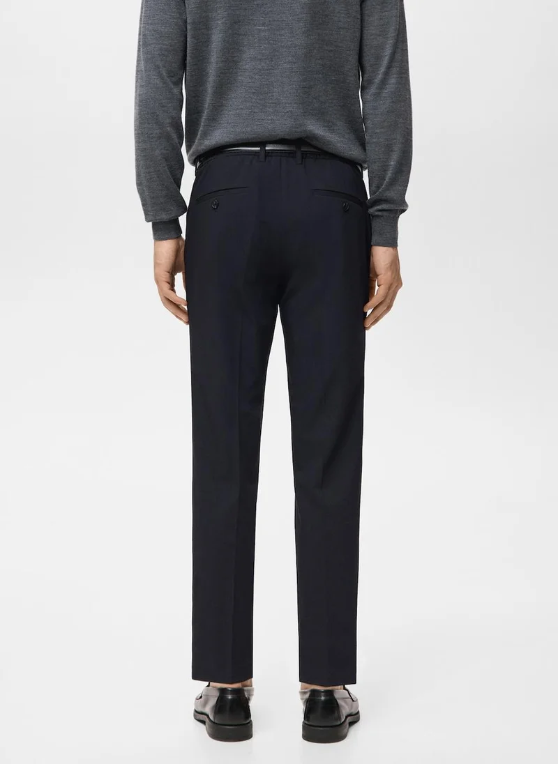 Mango Man Barna slim-fit twill chino trousers