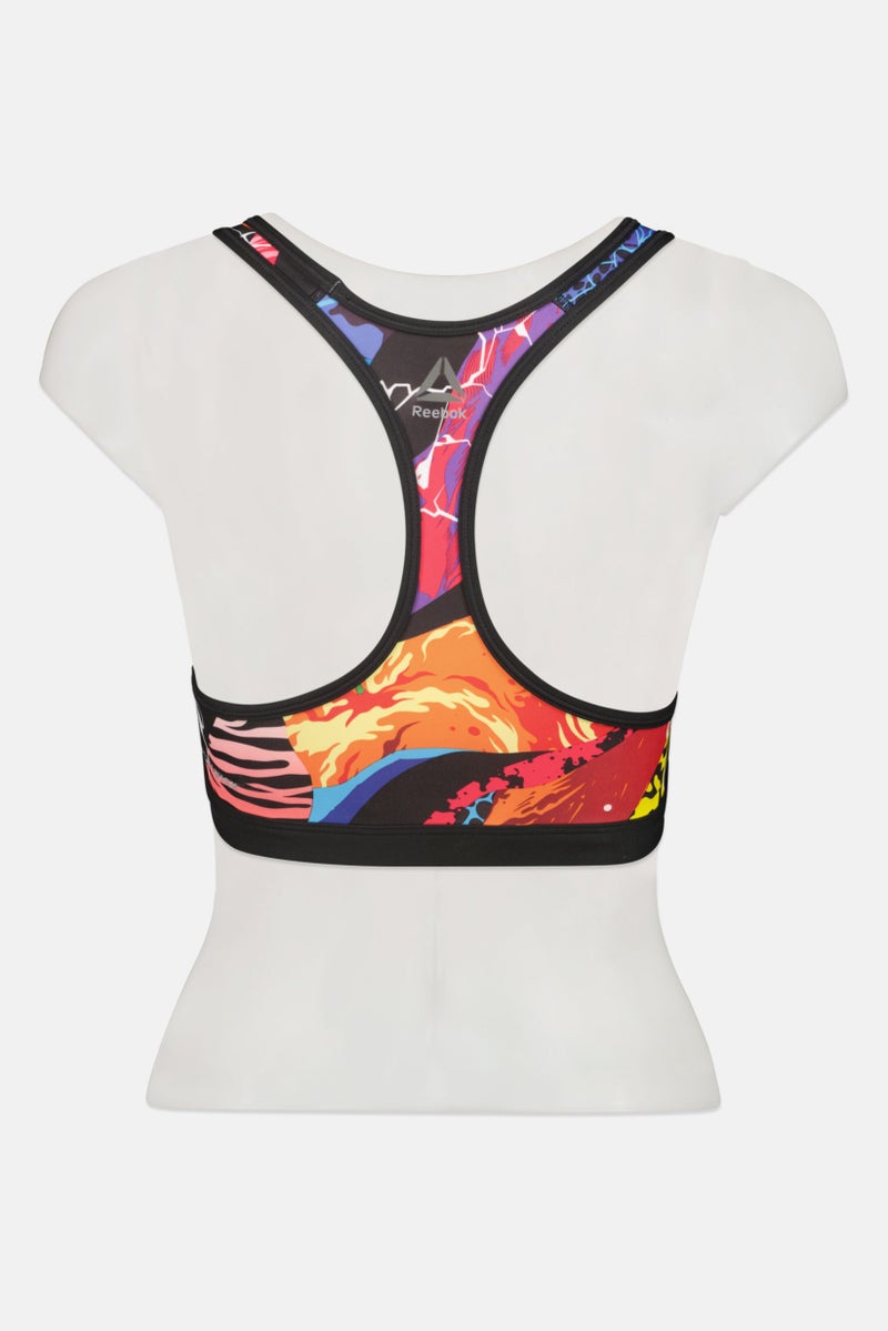 Reebok Women Sportswear Fit Non Padded Training Sports Bra, Multicolor - Image 2