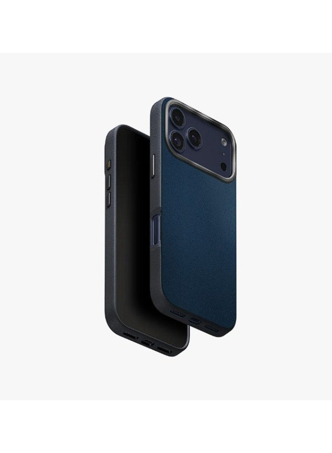 UNIQ iPhone 17 Protective Phone Cover (Steel Blue Charcoal) | Slim & Lightweight | Shockproof Protection | Matte Finish | iPhone 17 Pro Steel Blue Charcoal
