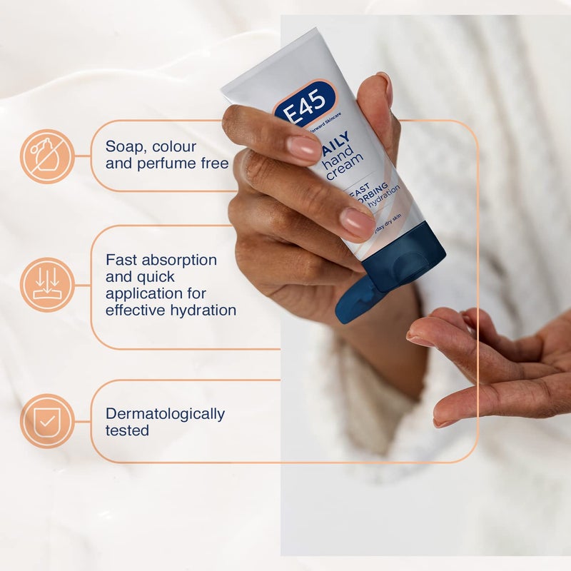 E45 Dermatological Moisturising Hand Cream (50ml) - Image 3