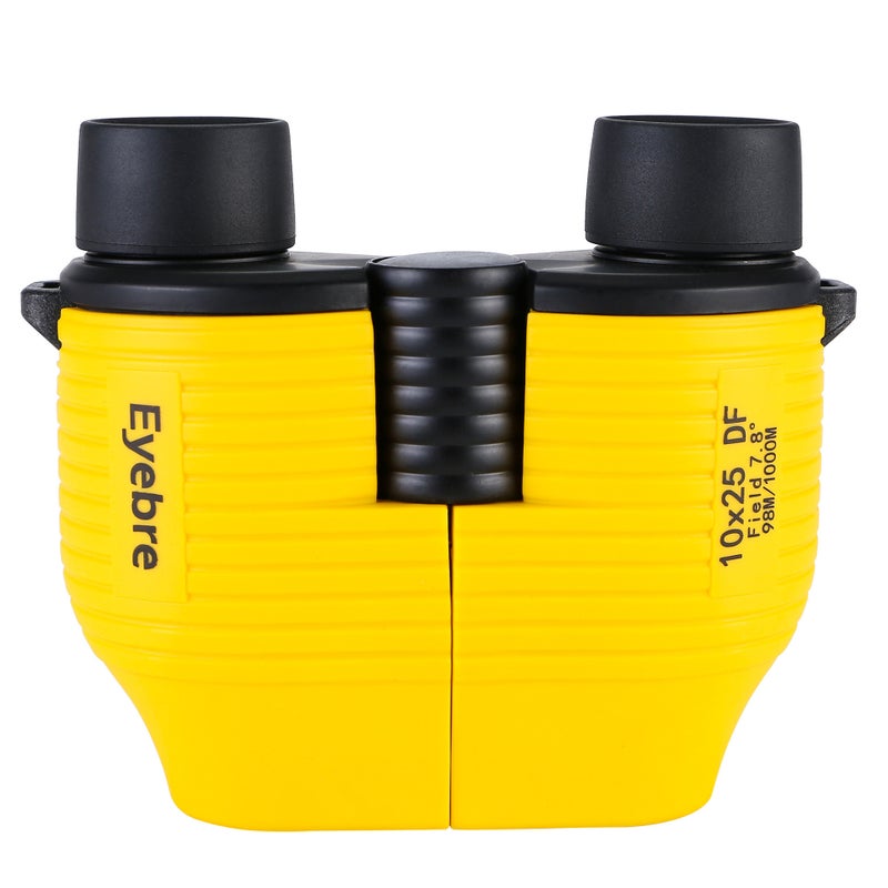 Generic Aiborui 10X25 automatic focusing focus-free binocular telescope high power HD portable glasses Yellow - Image 5