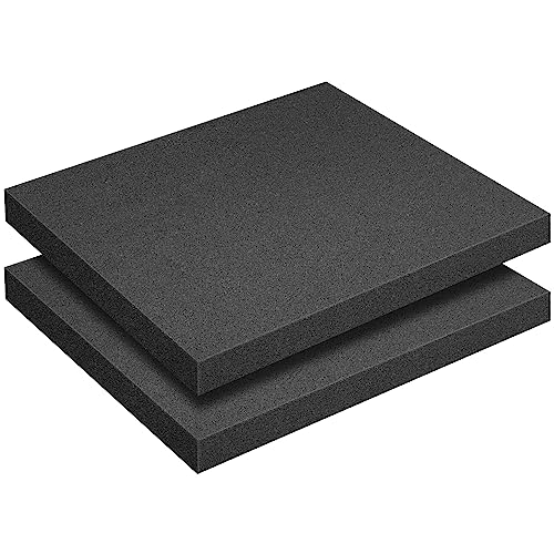 DECOHS 2 Pcs Polyurethane Foam Sheet- 16 x 12 x 1.5 Inch Cuttable Foam Inserts for Cases- Packing Foam Pads for Toolbox Camera Storage and Crafts - Image 1