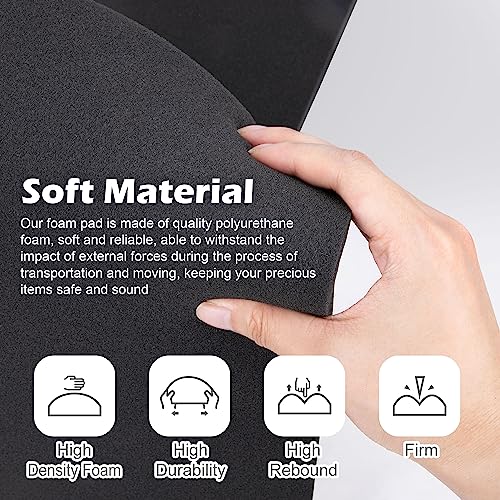 DECOHS 2 Pcs Polyurethane Foam Sheet- 16 x 12 x 1.5 Inch Cuttable Foam Inserts for Cases- Packing Foam Pads for Toolbox Camera Storage and Crafts - Image 4