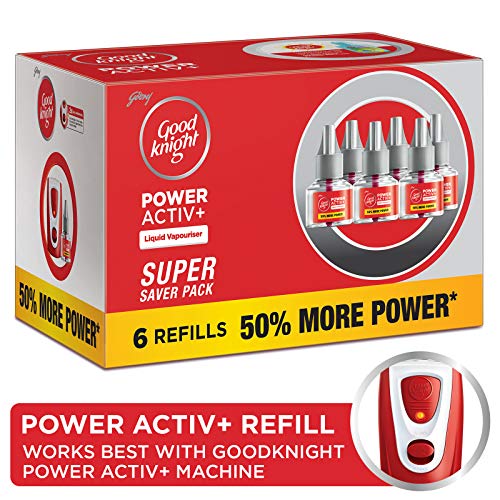 Good Knight Power Activ+ Liquid Vaporiser Pack Of 6 (45ml Each) | 2x Faster Than Before | Mosquito Repellent Refill | India s Most Powerful Liquid Vaporizer - Image 2