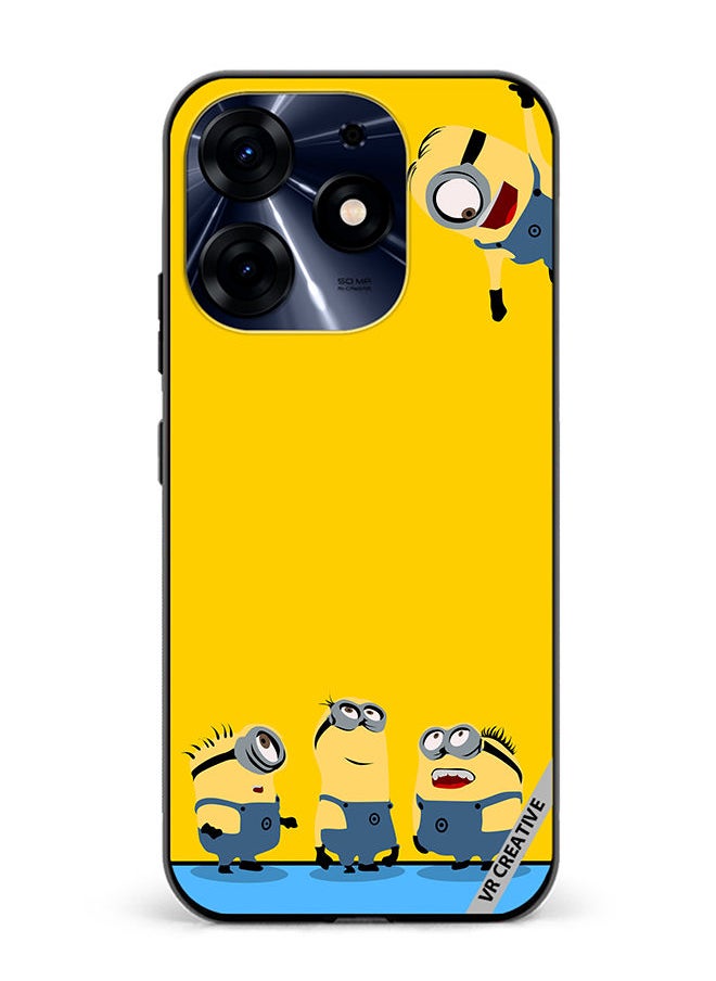 Protective Case Cover For Tecno Spark 10 Pro Minions Design Multicolour