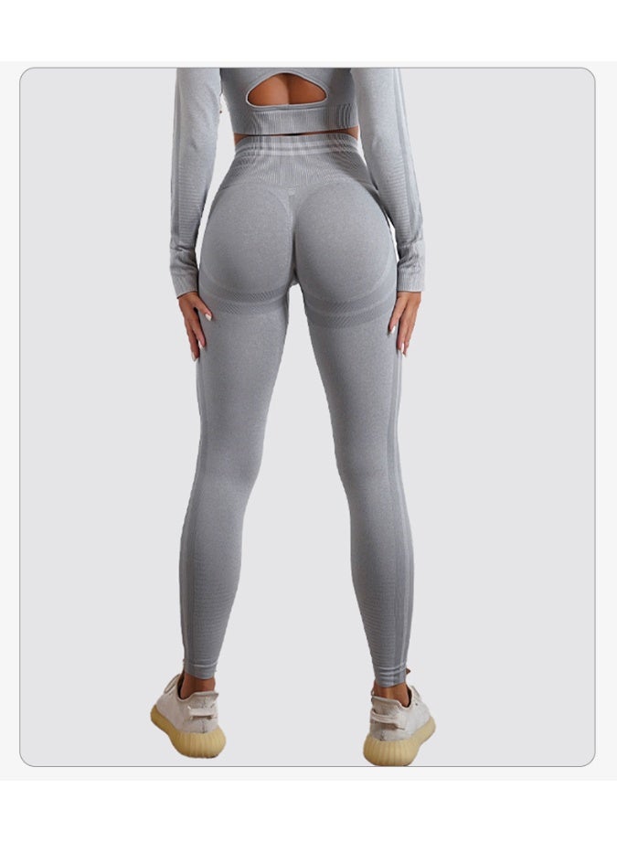Seamless Yoga Pants Leggings Sports Fitness High Waist Peach Hip-lifting Skinny Running Trousers Workout Gym Leggings for Women  - Image 2
