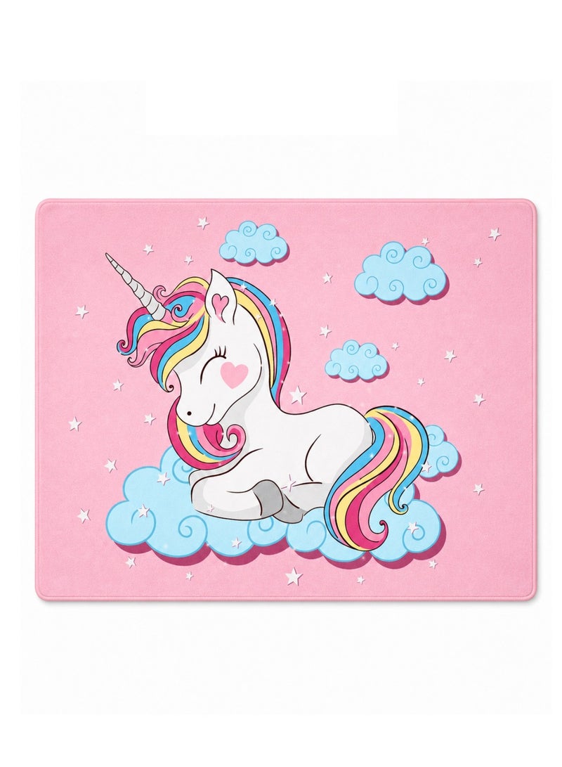 Factory Price Rainbow Unicorn Kids Cushion Play Mat Rug – Soft Padded Carpet with Non-Slip Backing, 160 x 200 cm - Image 1