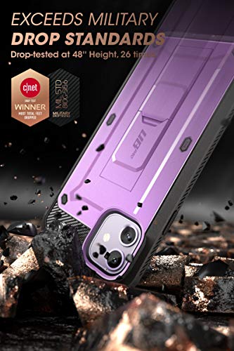SUPCASE for iPhone 11 Case with Screen Protector Unicorn Beetle Pro Builtin Stand Belt Clip MilitaryGrade Protection Heavy Duty FullBody Protective Phone Case for iPhone 11 61 Purple - Image 3