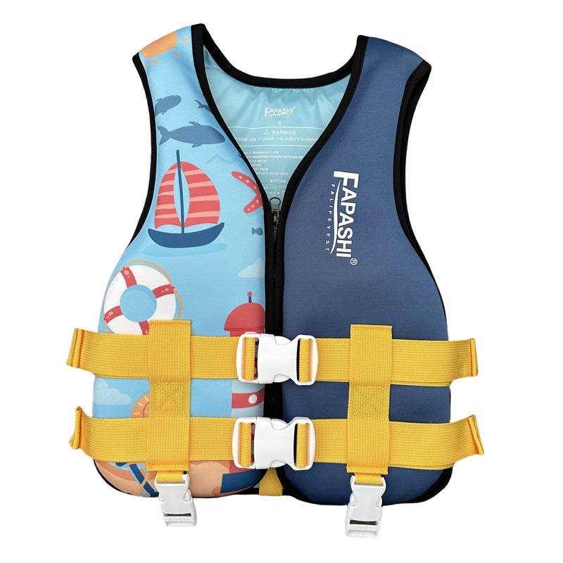 Bluejw Children's Fashionable High-buoyancy Surfing Vest, Portable Breathable Rafting Boat Water Buoyancy Life Jacket - Image 1