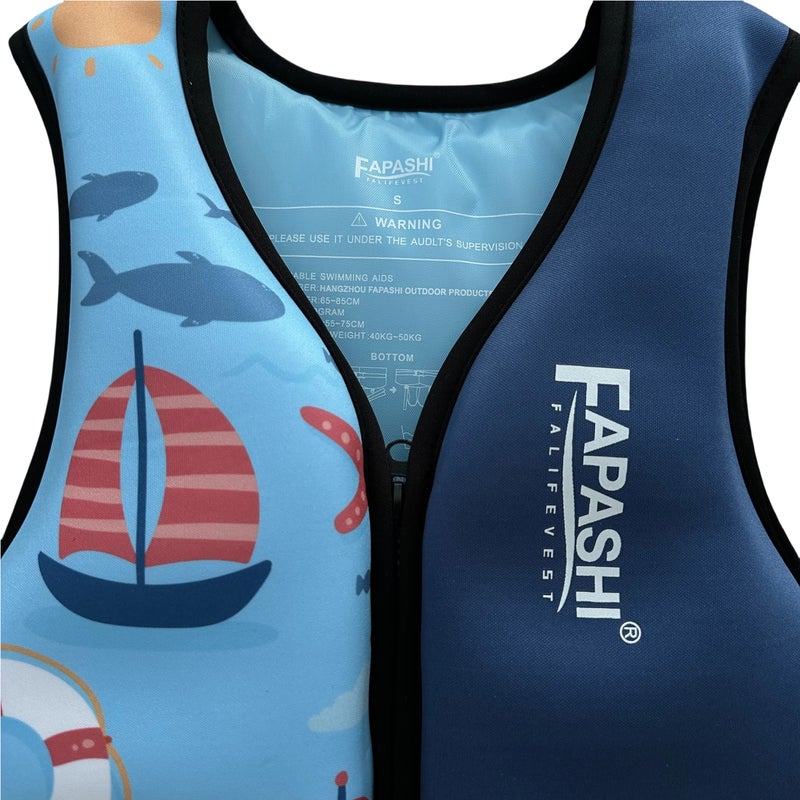 Bluejw Children's Fashionable High-buoyancy Surfing Vest, Portable Breathable Rafting Boat Water Buoyancy Life Jacket - Image 4