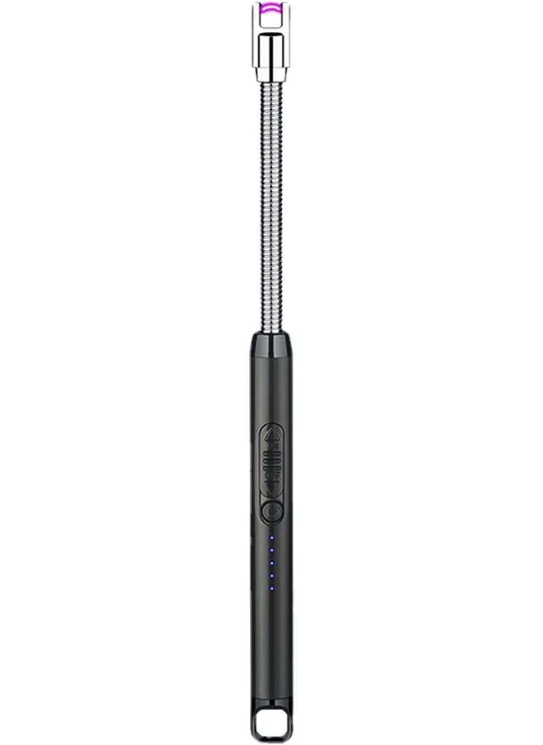 M.F.H Intelligent Pulse Igniter USB Charging BBQ Lighter Electric Arc BBQ Igniter Pulsed Arc Ignition Fire Starter Windproof Less USB Reable Lighter 360 Degree Bendable Soft Tube