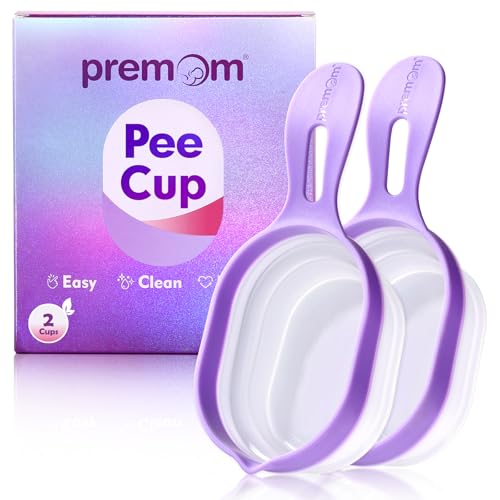 Premom 2 Urine Cups for Ovulation & Pregnancy Tests: Reusable & Collapsible Pee Cups for Home Fertility Testing | Easy to Use & Clean - Essential Kit for Women with Urine Sample Detection - Image 1