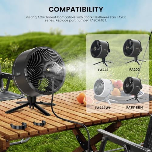 Lnauy Misting Attachment Compatible with Shark FlexBreeze Mister Fan FA20XMIST FA222 FA202 Replacement for Instacool Fan Mister Hose Accessory Lower Temperature and Double Reinforcement Design - Image 3