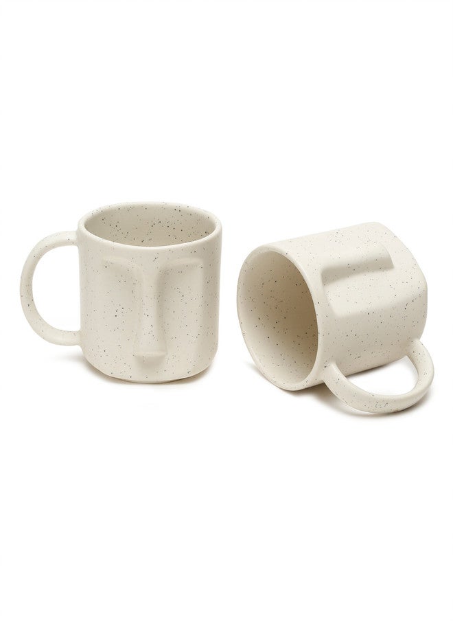 Arrabi Thats Sister - Brother Love White Textured Stoneware Dishwasher Safe 2 Piece Mugs - 420ml - Image 3