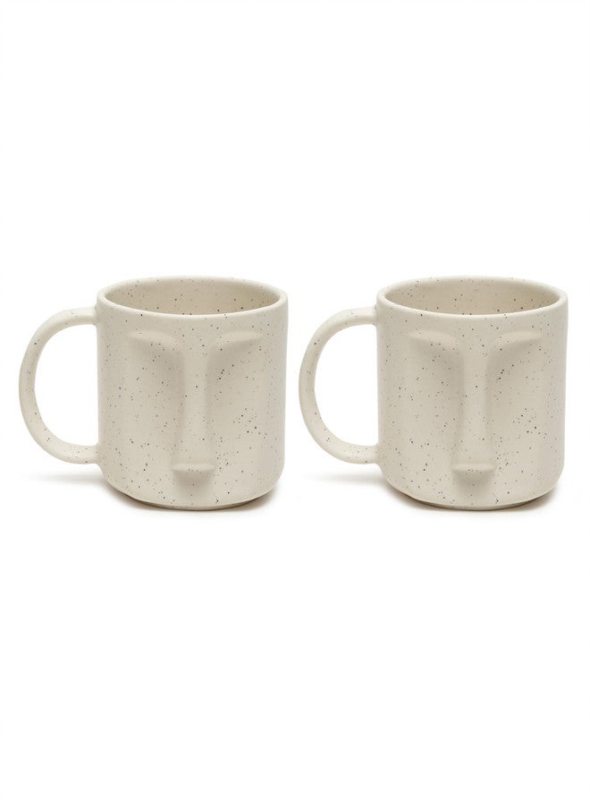 Arrabi Thats Sister - Brother Love White Textured Stoneware Dishwasher Safe 2 Piece Mugs - 420ml - Image 2