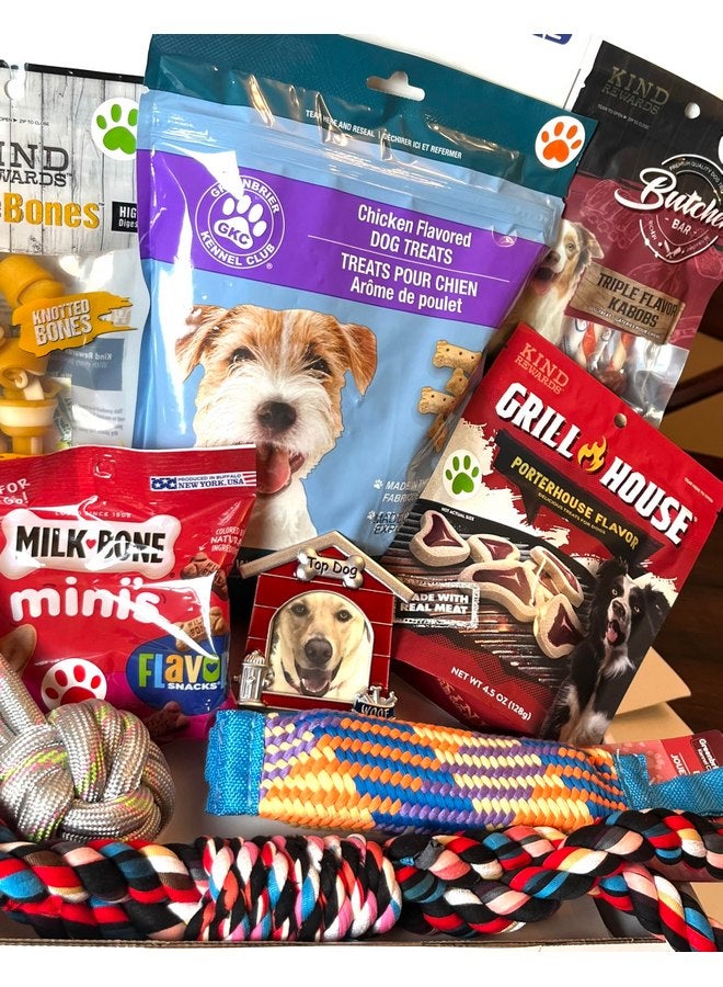 Dog Gift Box with Bonus Picture Frame for Your Favorite Fur Baby! Filled with Treats & Toys to Keep Your Canine Entertained! - Image 1