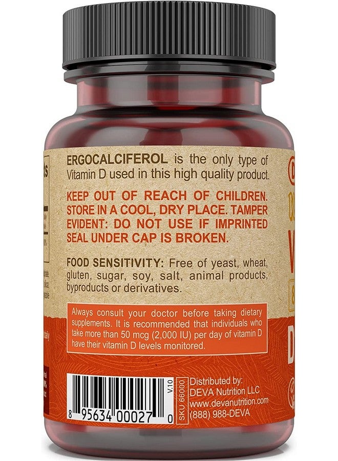 Deva Vegan Vitamins Vitamin D 800Iu Vegan 90 Tab - Image 3