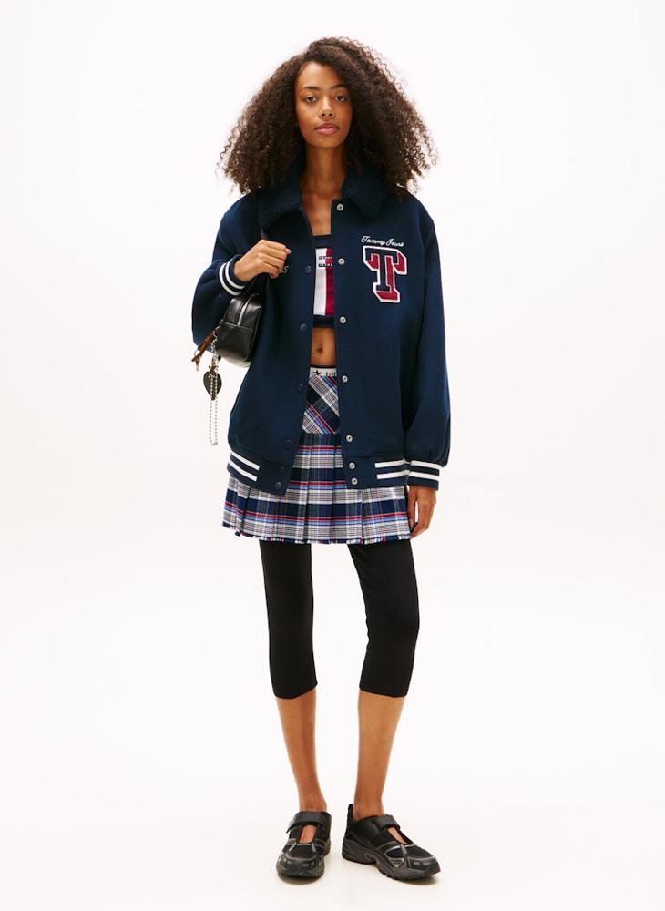 TOMMY JEANS Graphic Varsity Jacket - Image 4