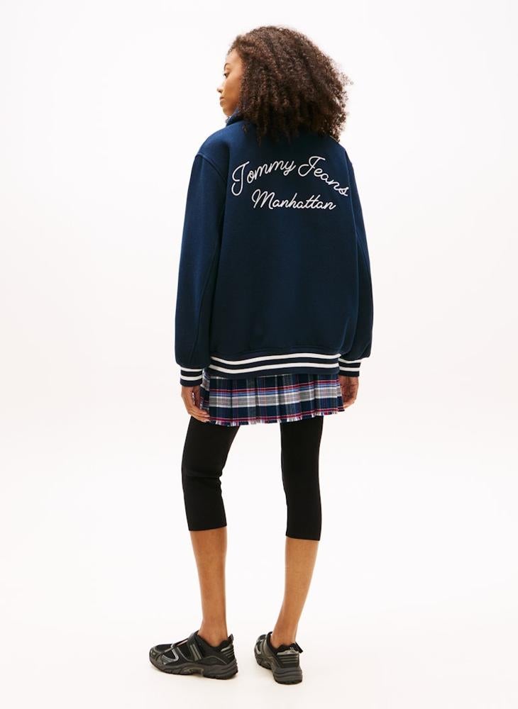 TOMMY JEANS Graphic Varsity Jacket - Image 2
