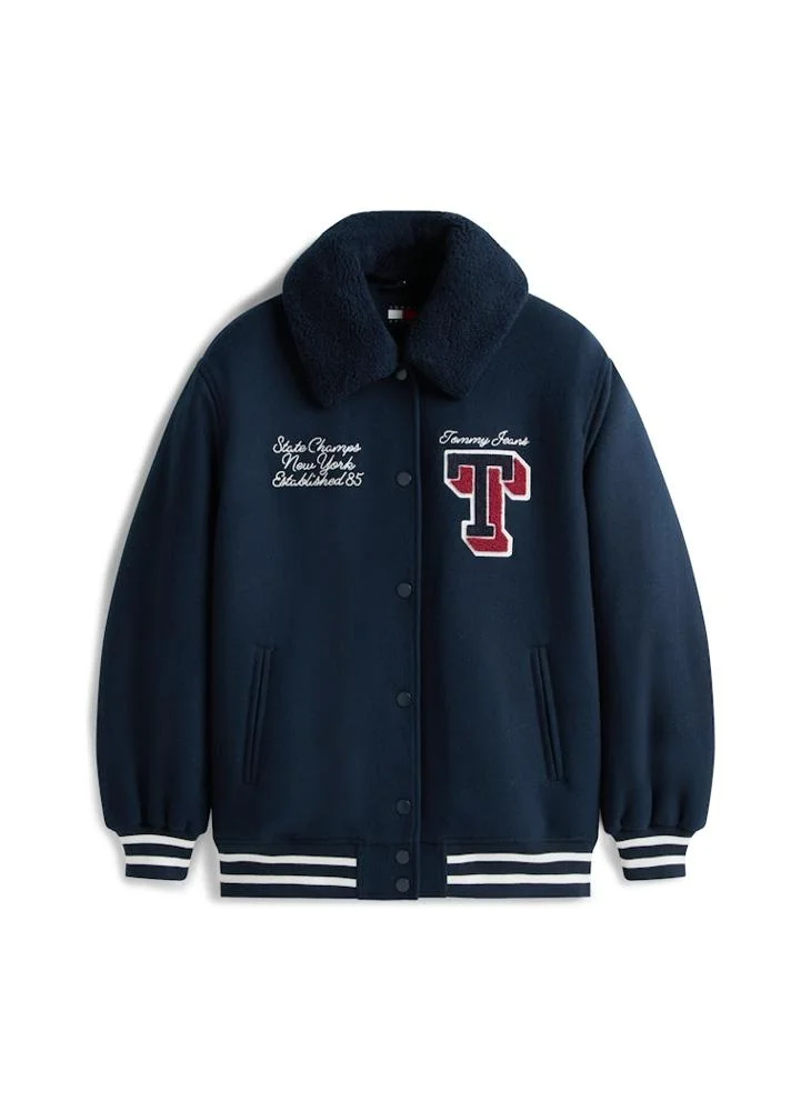 TOMMY JEANS Graphic Varsity Jacket