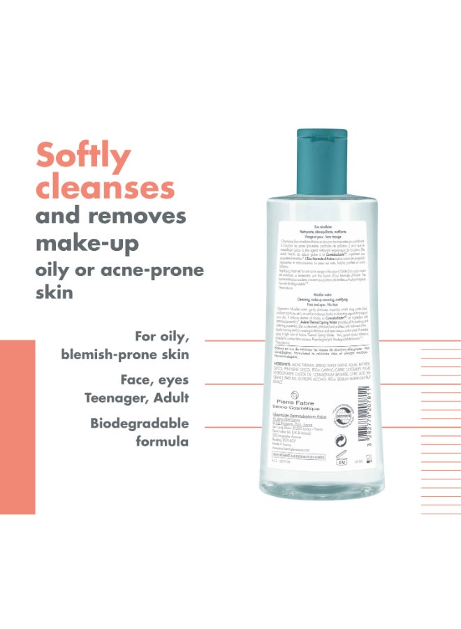 AVENE Cleanance Micellar Water - Cleanses gently - Removes Make-up & Impurities - Mattifies - For Combination, Oily & Blemish Prone Skin - Face & Eyes - Teenagers & Adults - 400 ml Clear 400ml - Image 5