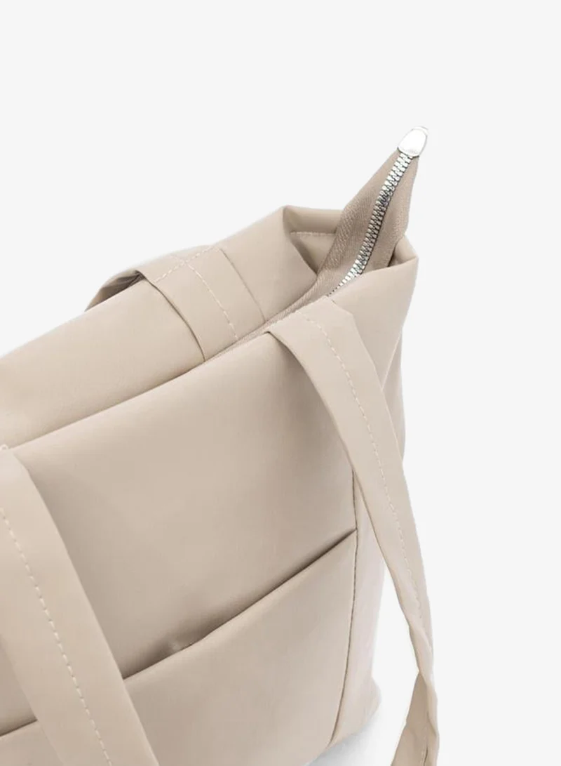 Shule Bags  Morgan Leather Shoulder Bag Cream for Women | Best Price UAE