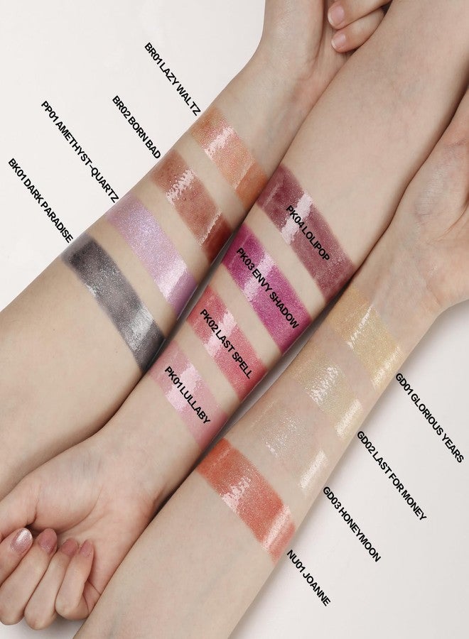 FOCALLURE High Shine Glitter Lip Gloss,Hydrates and Soothes Lips for a Gorgeous,Delivers a Non-sticky Glossy finish,Long-lasting Shine & Fuller-looking Lip Makeup,NU01 JOANNE - Image 4