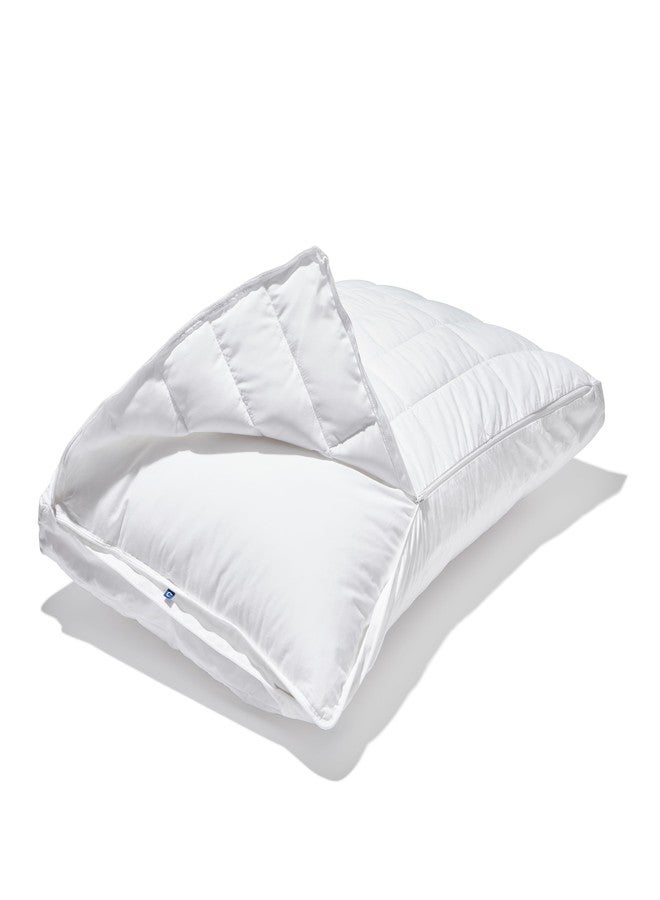 Casper Sleep Essential Quilted Select Bed Pillow, Queen (U.S. Standard), White - Image 3