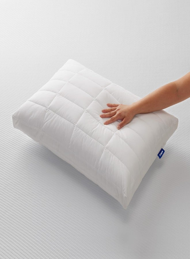 Casper Sleep Essential Quilted Select Bed Pillow, Queen (U.S. Standard), White - Image 2