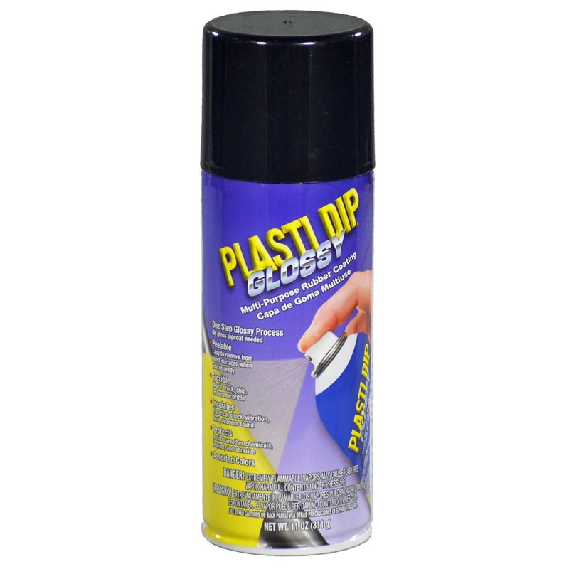 Plasti Dip Glossy Black Rim Kit, 11 oz Aerosol, Pack of 4 cans with bonus Cangun Tool - Combines both Color Coat and Gloss Finish - Image 2