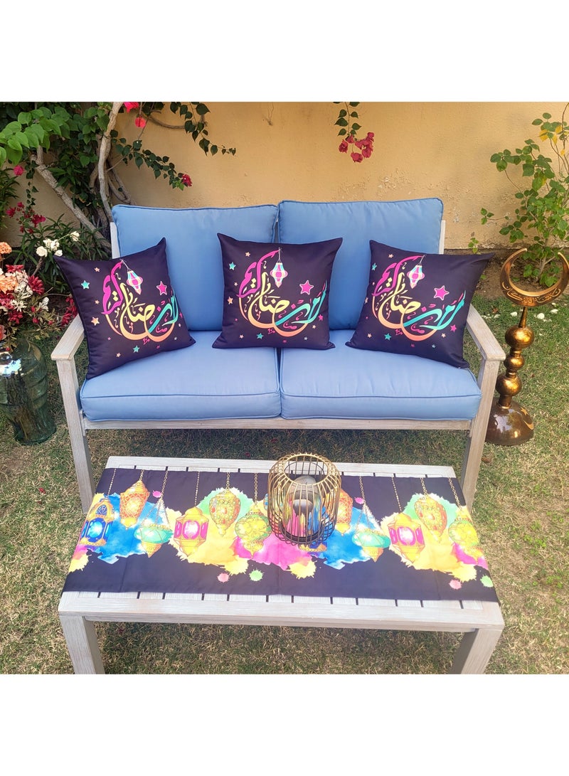 Alwan Set of 3 Ramadan Kareem 40 x 40 cm Cushion Covers - Image 5