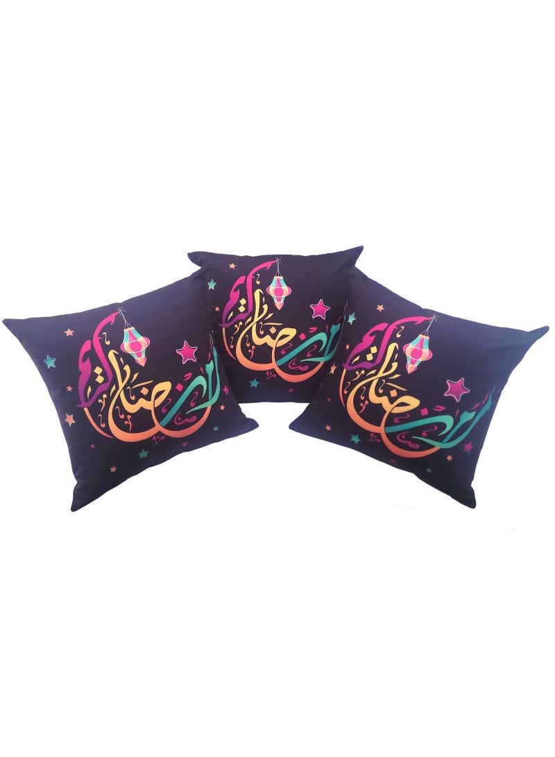 Alwan Set of 3 Ramadan Kareem 40 x 40 cm Cushion Covers - Image 1