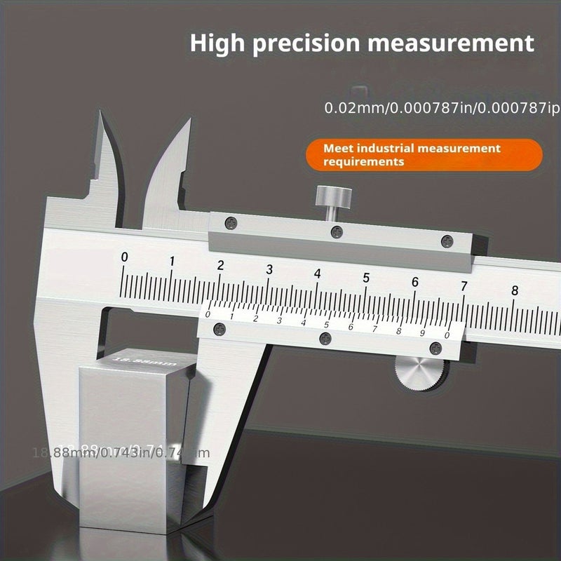 0 150mm Stainless Steel High Precision Caliper With Plastic Case - Image 2