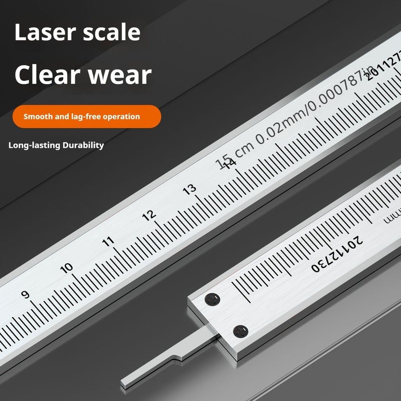 0 150mm Stainless Steel High Precision Caliper With Plastic Case - Image 4