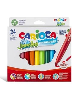carioca Washable Jumbo Felt Tip Pen 24 Colors (40570) 