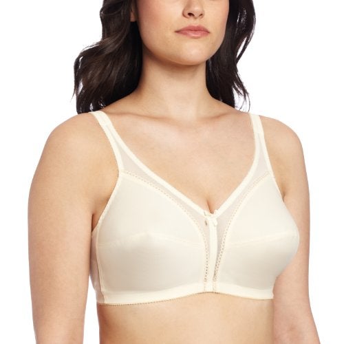 Carnival Women's Full Figure Camisole Strap Soft Cup Wire Free Bra, Champagne, 40C - Image 1