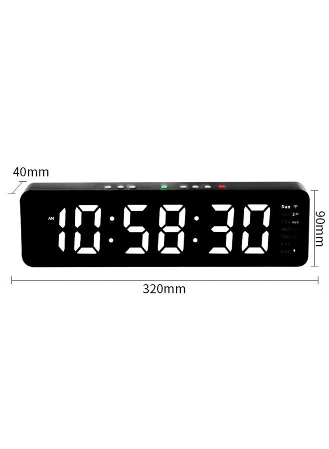 Momen Led Multifunctional Wifi Timekeeping Alarm Clock Large Screen Digital Electronic Clock Desktop Placement Clock Student Special - Image 1