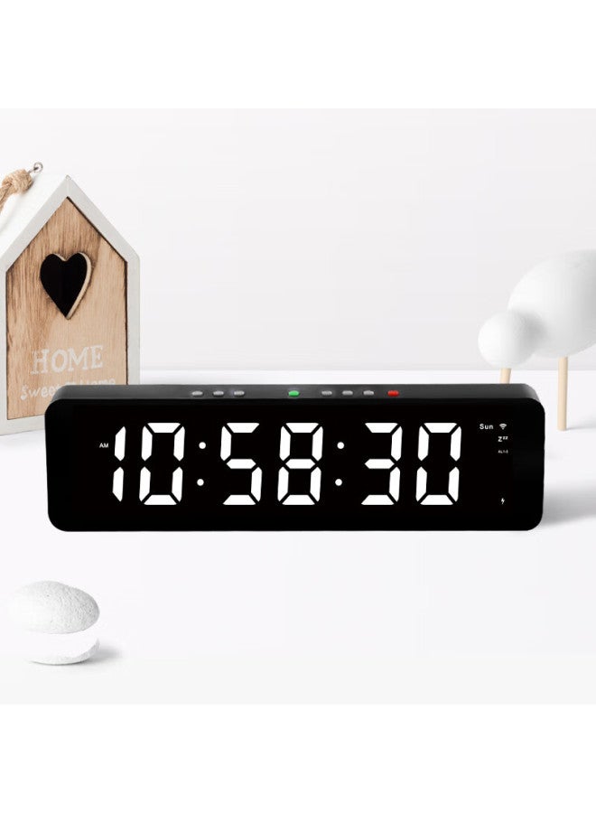 Momen Led Multifunctional Wifi Timekeeping Alarm Clock Large Screen Digital Electronic Clock Desktop Placement Clock Student Special - Image 2