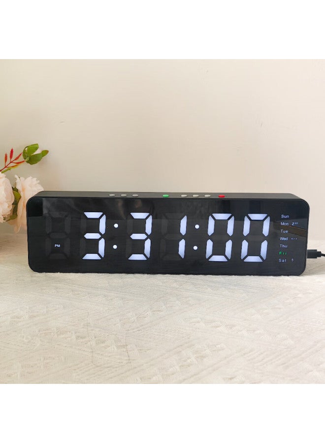 Momen Led Multifunctional Wifi Timekeeping Alarm Clock Large Screen Digital Electronic Clock Desktop Placement Clock Student Special - Image 3