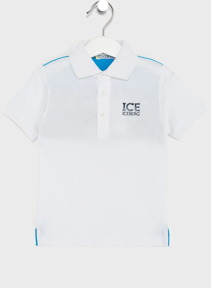 Ice Iceberg Kids Logo Polo