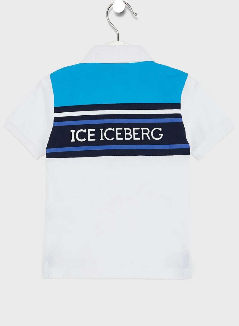 Ice Iceberg Kids Logo Polo