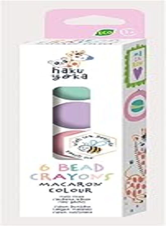 Avenir ROUND BEAD CRAYON-6 MACARON COLOUR